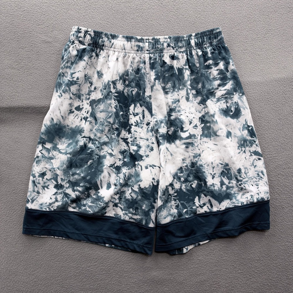 Under Armour Shorts Mens Large Blue Geometric Running 9 Inseam Athletic Gym